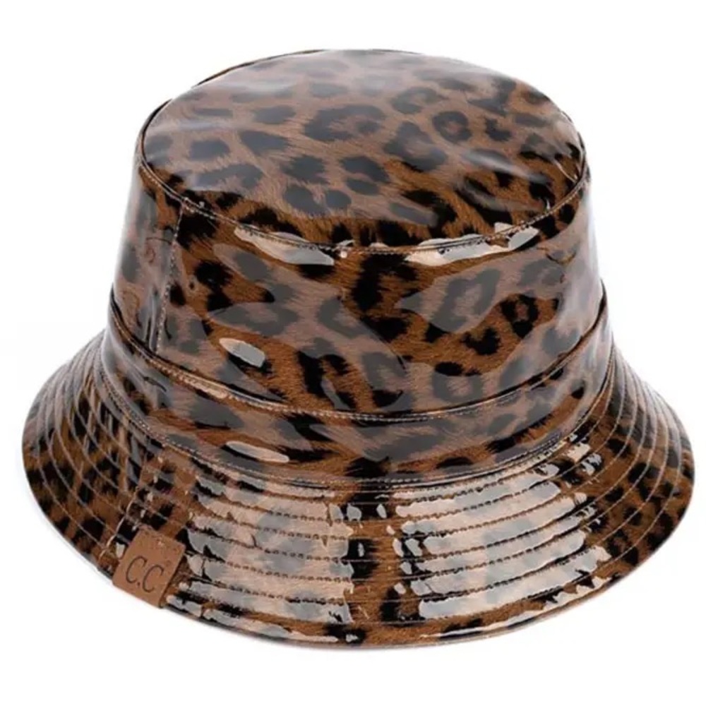 Leopard Reversible Rain Bucket Hat